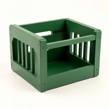 Stone Edge Empty Furniture-Style Pet Crate - Green (synthetic illustration; no displayed measurements)