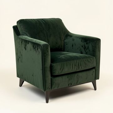 Hinds 24 '' Wide Velvet Armchair (synthetic illustration; no displayed measurements)