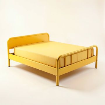 Devvan Full Metal Platform Bed (synthetic illustration; no displayed measurements)