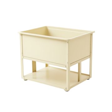 Brook Crest Empty Raised Planter - Cream