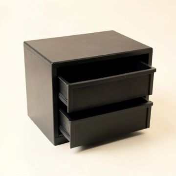 Olive Canyon Small-Parts Storage Drawer Cabinet - Black (synthetic illustration; no displayed measurements)