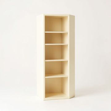 Reed Dell Narrow Cubby Tower - Cream (synthetic illustration; no displayed measurements)