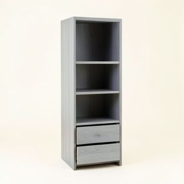 Slate Bridge Narrow Cubby Tower - Gray (synthetic illustration; no displayed measurements)