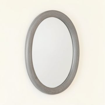 Elm Brook Framed Wall Mirror - Gray (synthetic illustration; no displayed measurements)