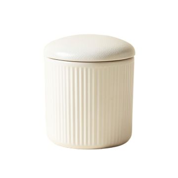 Hazel Bluff Storage Canister With Lid - White