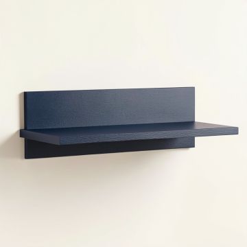 Field Crest Wall-Mounted Shelf - Navy (synthetic illustration; no displayed measurements)
