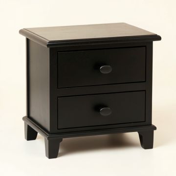 Olive Crossing Nightstand - Black (synthetic illustration; no displayed measurements)