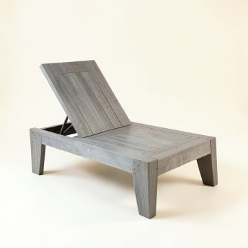 Ridge Arc Outdoor Lounge Chair - Gray (synthetic illustration; no displayed measurements)
