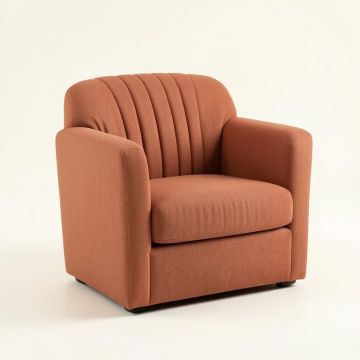 Holly Crossing Upholstered Armchair - Terracotta (synthetic illustration; no displayed measurements)