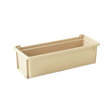 Rowan Canyon Empty Railing Planter With Integral Brackets - Beige