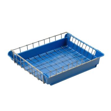 Dawn Field Empty Under-Desk Cable Tray - Blue (synthetic illustration; no displayed measurements)