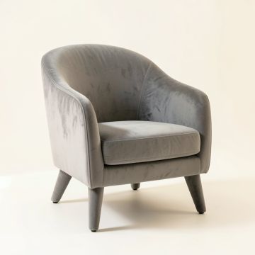 Dawn Brook Upholstered Armchair - Gray (synthetic illustration; no displayed measurements)