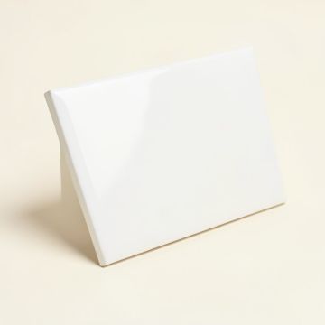 Brick 2 '' X 4 '' Ceramic Mosaic Tile In Glossy White (synthetic illustration; no displayed measurements)
