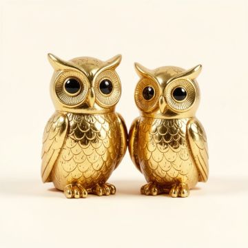 2 Piece Owl Figurine Set (synthetic illustration; no displayed measurements)