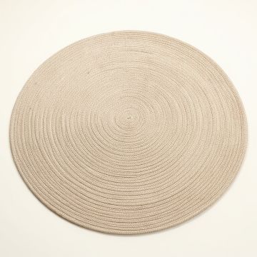 Rowan Canyon Round Area Rug - Beige (synthetic illustration; no displayed measurements)