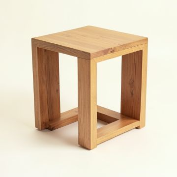 Javi Solid Wood Frame End Table (synthetic illustration; no displayed measurements)