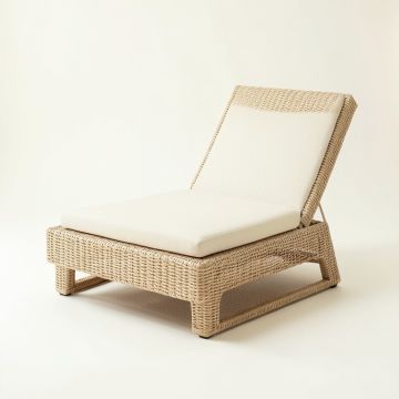 Wren Brook Outdoor Lounge Chair - Ivory (synthetic illustration; no displayed measurements)