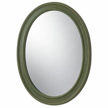 Stone Bend Framed Wall Mirror - Green