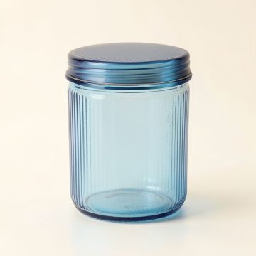 Clay Bluff Storage Canister With Lid - Blue (synthetic illustration; no displayed measurements)
