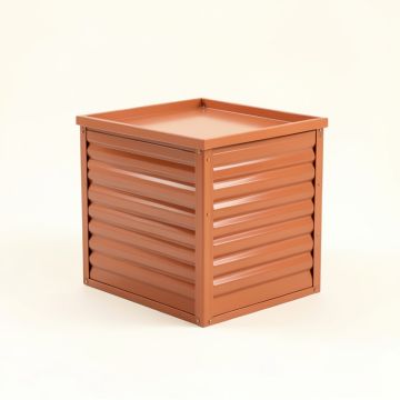 Birch Bend Closed Outdoor Storage Box - Terracotta (synthetic illustration; no displayed measurements)