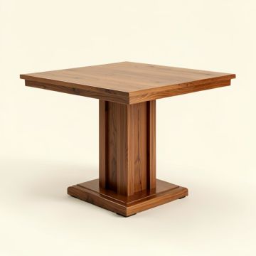 Cairo Pedestal Solid Wood Dining Table (synthetic illustration; no displayed measurements)