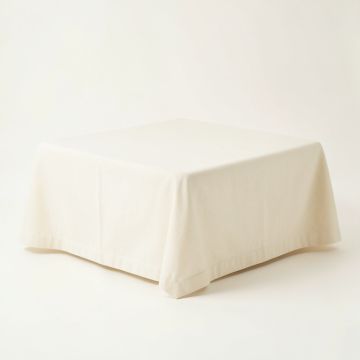 Aspen Bend Flat Bed Sheet - Cream (synthetic illustration; no displayed measurements)