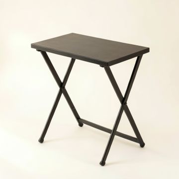 Sage Crossing Compact Balcony Table - Black (synthetic illustration; no displayed measurements)
