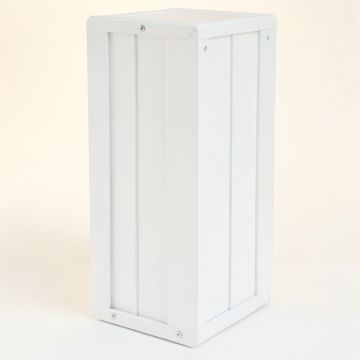 Flint Dale Narrow Outdoor Storage Bench - White (synthetic illustration; no displayed measurements)