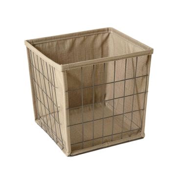 Wire Frame Fabric Storage Bin