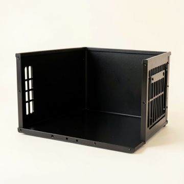 Vale Bridge Empty Furniture-Style Pet Crate - Black (synthetic illustration; no displayed measurements)