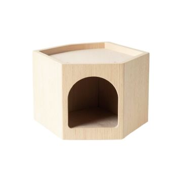Willow Arc Wall-Mounted Cat Perch - Beige