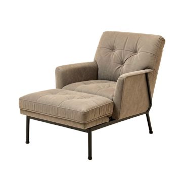 Bowles 24.5 '' Wide Tufted Polyester Lounge Chair And Ottoman