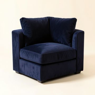 Ridge Dale Upholstered Armchair - Navy (synthetic illustration; no displayed measurements)