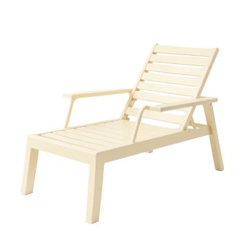Meadow Bluff Outdoor Lounge Chair - Cream (synthetic illustration; no displayed measurements)