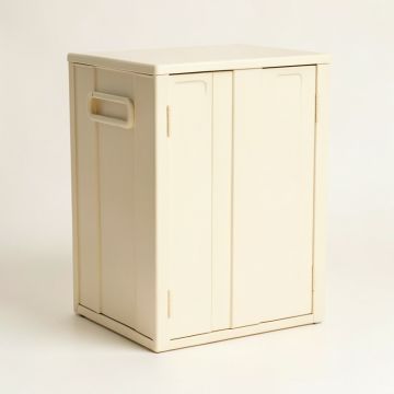 Maple Brook Closed Outdoor Storage Box - Cream (synthetic illustration; no displayed measurements)