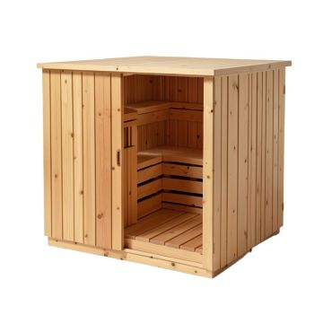 8 - Person Indoor Traditional Steam Sauna In Cedar
