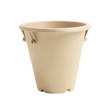 Alder Crest Empty Railing Planter With Integral Brackets - Beige