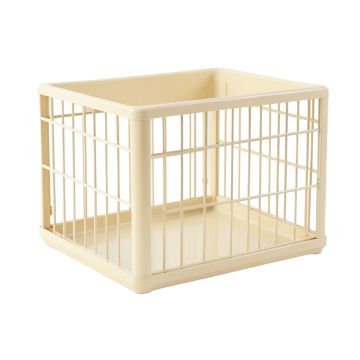 Aspen Branch Empty Furniture-Style Pet Crate - Cream