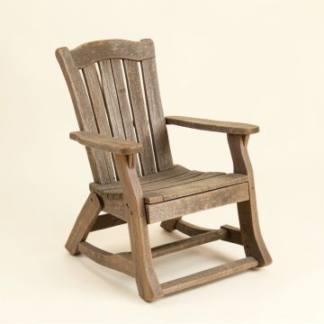 Oak Bluffs Iron Porch Rocking Chair (synthetic illustration; no displayed measurements)