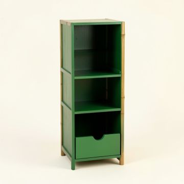 Ridge Bend Narrow Cubby Tower - Green (synthetic illustration; no displayed measurements)