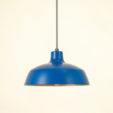 Willow Dale Pendant Light Suspended From One Plain Cable - Blue (synthetic illustration; no displayed measurements)
