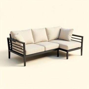 Catalina Outdoor Right Arm Sectional Piece With Cushions (synthetic illustration; no displayed measurements)