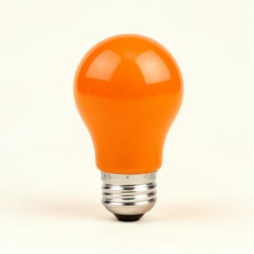 Orange Incandescent Light Bulb (synthetic illustration; no displayed measurements)