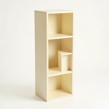 Moss Bend Narrow Cubby Tower - Cream (synthetic illustration; no displayed measurements)