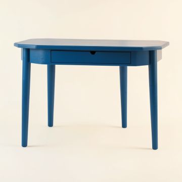 Shore Arc Writing Desk - Blue (synthetic illustration; no displayed measurements)