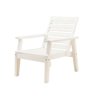 Cliff Bridge Outdoor Lounge Chair - White