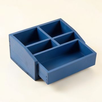 Glen Bluff Empty Coffee-Station Organizer - Blue (synthetic illustration; no displayed measurements)