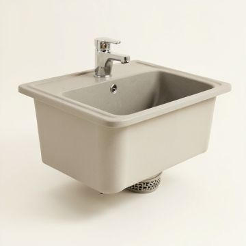 Turino 33 '' L X 18 '' W Farmhouse/Apron Kitchen Sink With Sink Grid And Drain Assembly (synthetic illustration; no displayed measurements)