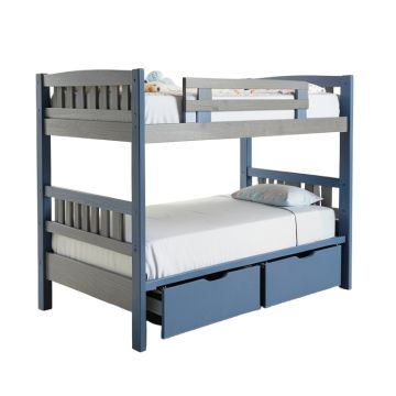Amyris Twin Over Full L Bunk Bed With Drawers