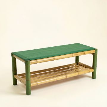 Spruce Dell Indoor Bench - Green (synthetic illustration; no displayed measurements)